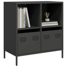 Dressoir met stevig tafelblad van koudgewalst staal - Zwart / 1 / 68 cm - Dressoirs & buffetkasten