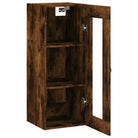 Dressoir met wandgemonteerde kast van bewerkt hout voor elegant interieur - Dressoirs & buffetkasten