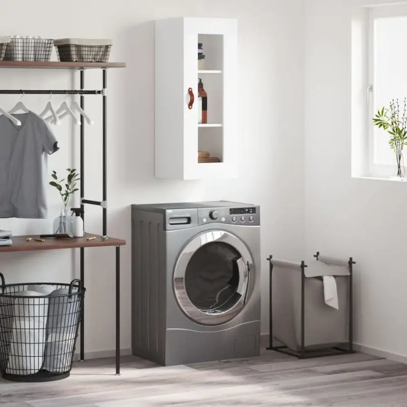 Dressoir met wandgemonteerde kast van bewerkt hout voor elegant interieur - Wit / 1 - Dressoirs & buffetkasten