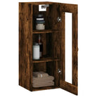 Dressoir met wandgemonteerde kast van bewerkt hout voor elegant interieur - Dressoirs & buffetkasten