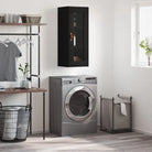 Dressoir met wandgemonteerde kast van bewerkt hout voor elegant interieur - Zwart / 1 - Dressoirs & buffetkasten