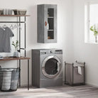 Dressoir met wandgemonteerde kast van bewerkt hout voor elegant interieur - Betongrijs / 1 - Dressoirs & buffetkasten