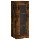 Dressoir met wandgemonteerde kast van bewerkt hout voor elegant interieur - Dressoirs & buffetkasten