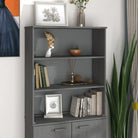Dressoir of buffetkast in massief grenenhout voor een warme uitstraling - Donkergrijs / 1 - Dressoirs & buffetkasten