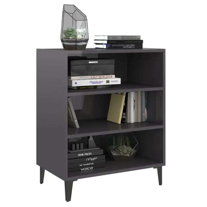 Dressoir van bewerkt hout in hoogglans grijs voor je woonkamer - Dressoirs & buffetkasten
