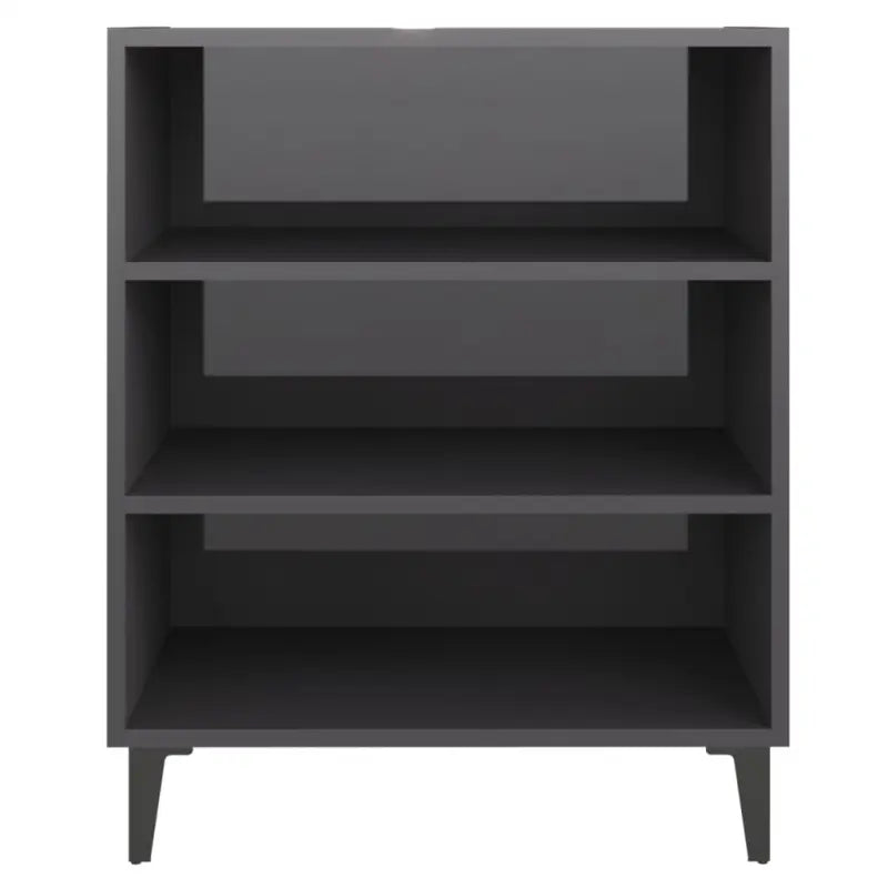 Dressoir van bewerkt hout in hoogglans grijs voor je woonkamer - Dressoirs & buffetkasten