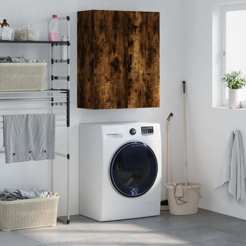 Dressoir van bewerkt hout met elegant en duurzaam ontwerp - Gerookt eiken / 1 - Dressoirs & buffetkasten