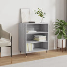 Dressoir van bewerkt hout met ijzeren poten voor een tijdloze uitstraling - Grijs sonoma / 1 - Dressoirs & buffetkasten