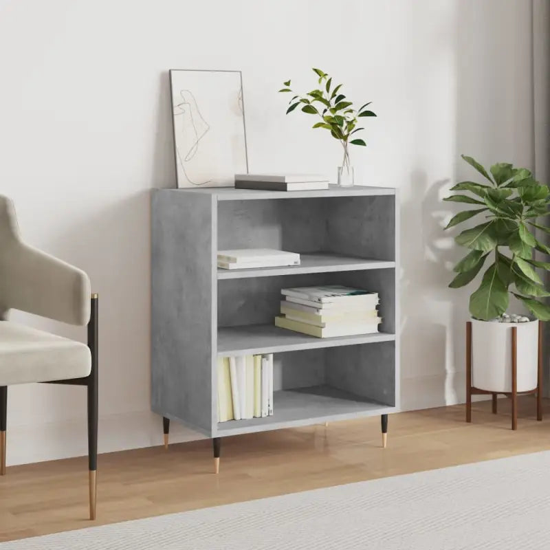 Dressoir van bewerkt hout met ijzeren poten voor een tijdloze uitstraling - Betongrijs / 1 - Dressoirs & buffetkasten