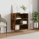 Dressoir van bewerkt hout met ijzeren poten voor een tijdloze uitstraling - Gerookt eiken / 1 - Dressoirs & buffetkasten