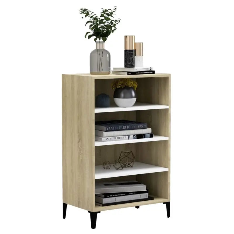 Dressoir van bewerkt hout met metalen poten voor een moderne uitstraling - Dressoirs & buffetkasten