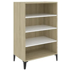 Dressoir van bewerkt hout met metalen poten voor een moderne uitstraling - Dressoirs & buffetkasten
