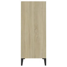 Dressoir van bewerkt hout met metalen poten voor een moderne uitstraling - Dressoirs & buffetkasten