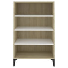 Dressoir van bewerkt hout met metalen poten voor een moderne uitstraling - Dressoirs & buffetkasten