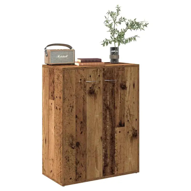 Dressoir van bewerkt hout met minimalistisch ontwerp en opbergruimte - Oud hout / 1 - Dressoirs & buffetkasten