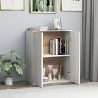 Dressoir van bewerkt hout met minimalistisch ontwerp en opbergruimte - Dressoirs & buffetkasten