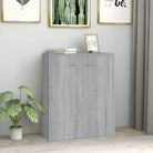 Dressoir van bewerkt hout met minimalistisch ontwerp en opbergruimte - Grijs sonoma / 1 - Dressoirs & buffetkasten