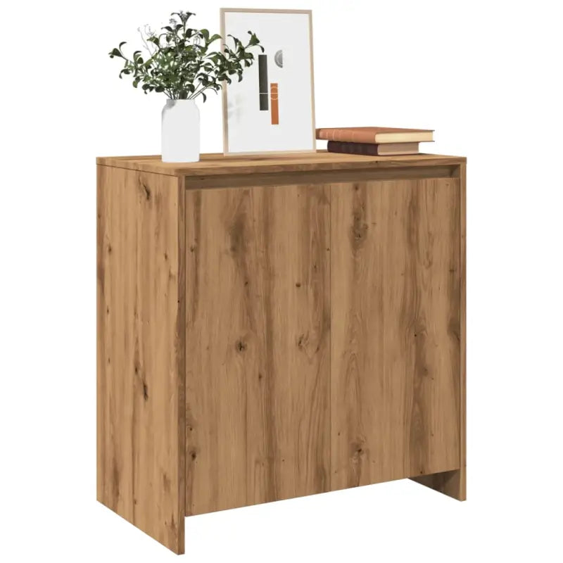 Dressoir van bewerkt hout met opbergruimte en stevig design - artisanaal eikenkleurig / 1 - Dressoirs & buffetkasten