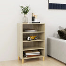 Dressoir van bewerkt hout met stabiele houten poten - Sonoma eiken / 1 - Dressoirs & buffetkasten