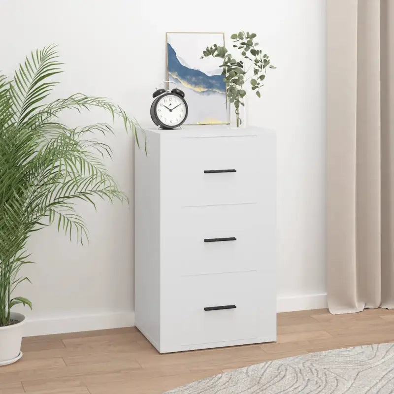 Dressoir van bewerkt hout voor een praktische en duurzame kameraanvulling - Wit / 1 - Dressoirs & buffetkasten