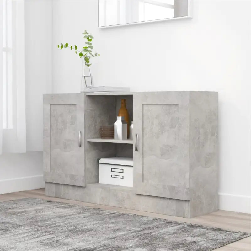 Dressoir van bewerkt hout voor een praktische en stijlvolle kamer - Betongrijs / 1 / Bewerkt hout - Dressoirs &