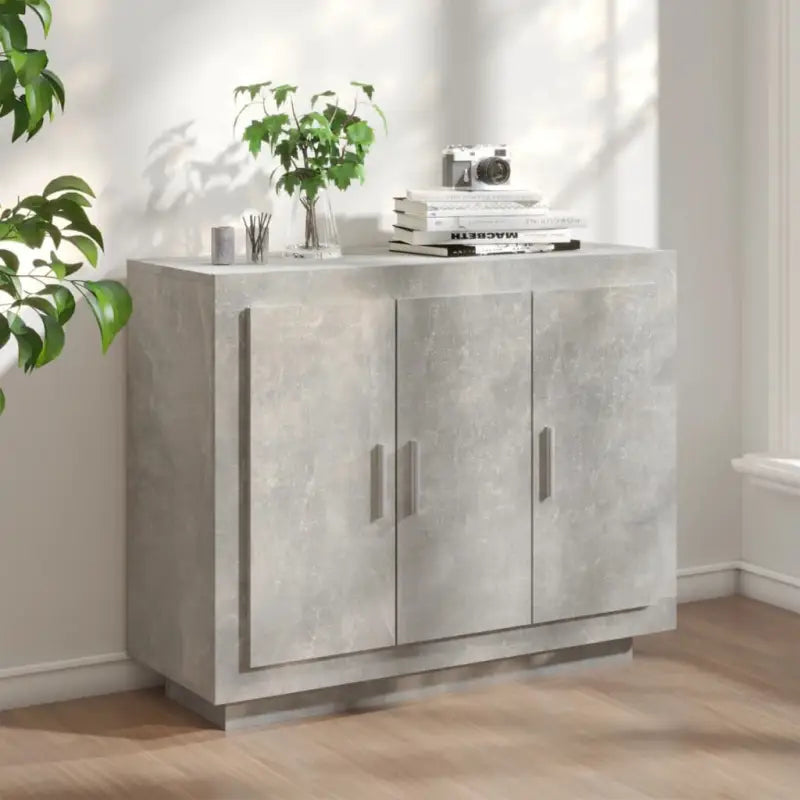 Dressoir van bewerkt hout voor gemakkelijke schoonmaak en stijlvolle opslag - Betongrijs / 1 - Dressoirs & buffetkasten