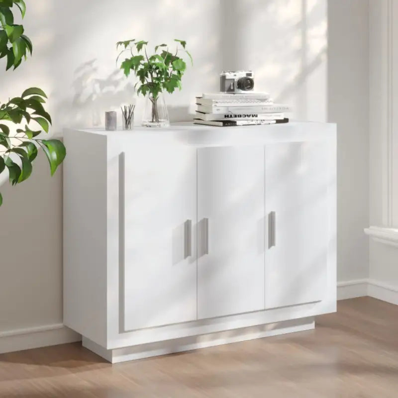 Dressoir van bewerkt hout voor gemakkelijke schoonmaak en stijlvolle opslag - Wit / 1 - Dressoirs & buffetkasten