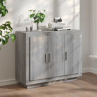 Dressoir van bewerkt hout voor gemakkelijke schoonmaak en stijlvolle opslag - Grijs sonoma / 1 - Dressoirs &