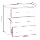 Dressoir van bewerkt hout voor veelzijdige opbergruimte - Dressoirs & buffetkasten