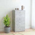 Dressoir van bewerkt hout voor woonkamer slaapkamer of kantoor - Betongrijs / 1 - Dressoirs & buffetkasten