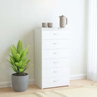 Dressoir van bewerkt hout voor woonkamer slaapkamer of kantoor - Wit / 1 - Dressoirs & buffetkasten