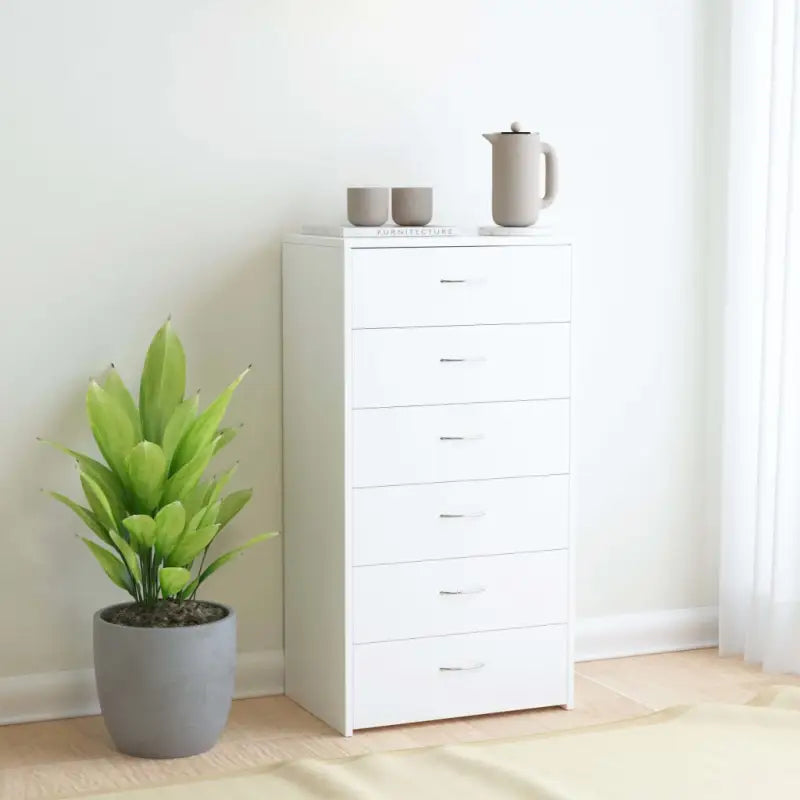 Dressoir van bewerkt hout voor woonkamer slaapkamer of kantoor - Wit / 1 - Dressoirs & buffetkasten