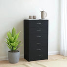 Dressoir van bewerkt hout voor woonkamer slaapkamer of kantoor - Zwart / 1 - Dressoirs & buffetkasten