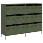 Dressoir van koudgewalst staal met stevig tafelblad voor je interieur - Dressoirs & buffetkasten