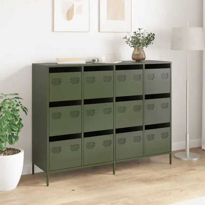 Dressoir van koudgewalst staal met stevig tafelblad voor je interieur - Dressoirs & buffetkasten