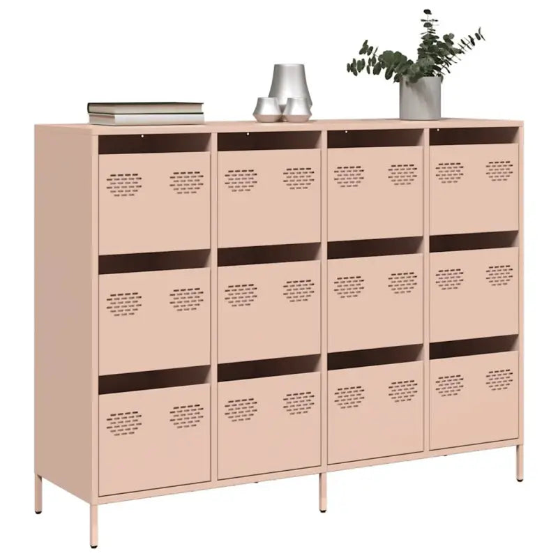 Dressoir van koudgewalst staal met stevig tafelblad voor je interieur - Roze / 1 - Dressoirs & buffetkasten