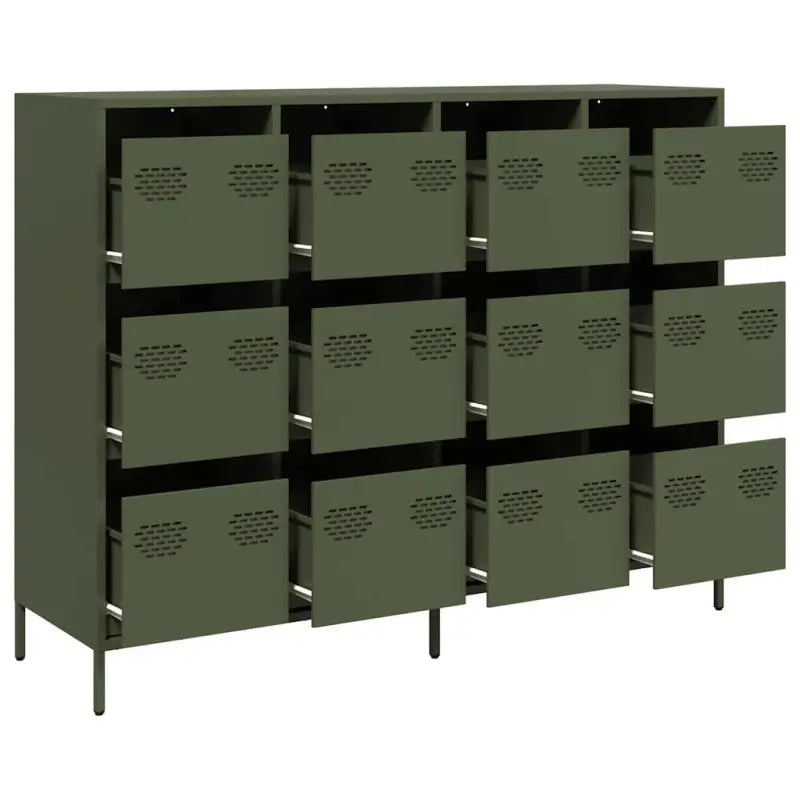Dressoir van koudgewalst staal met stevig tafelblad voor je interieur - Dressoirs & buffetkasten