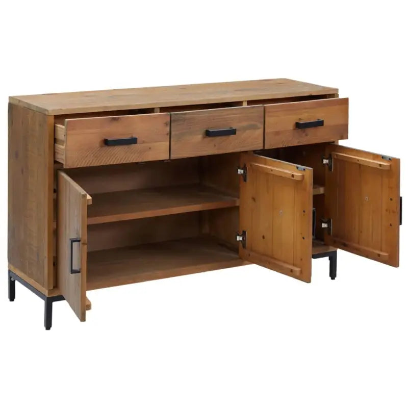 Dressoir van massief grenenhout met karakter voor elegante woonkamer - Dressoirs & buffetkasten