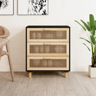 Dressoir van massief grenenhout voor een duurzame en stabiele uitstraling - Zwart / 1 - Dressoirs & buffetkasten