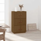 Dressoir van massief grenenhout voor woonkamer of slaapkamer - Honingbruin / 1 - Dressoirs & buffetkasten