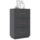 Dressoir van massief grenenhout voor woonkamer of slaapkamer - Grijs / 1 - Dressoirs & buffetkasten