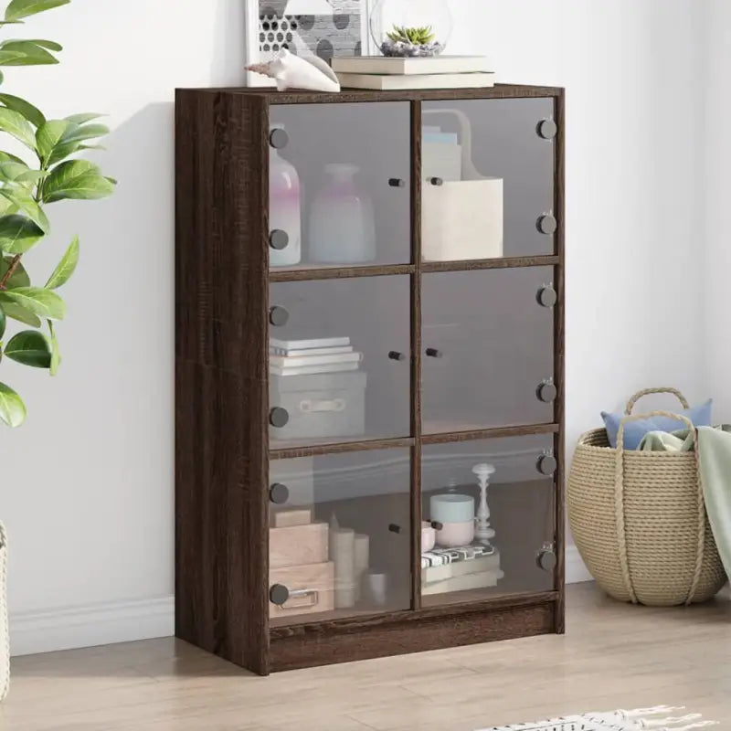 Dressoirs en buffetkasten die boekenkast biedt voor moderne opbergruimte - bruin eikenkleur / 1 / 68 cm - Dressoirs &