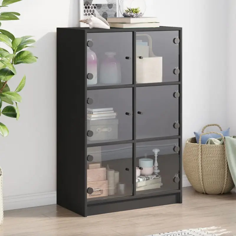 Dressoirs en buffetkasten die boekenkast biedt voor moderne opbergruimte - Zwart / 1 / 68 cm - Dressoirs & buffetkasten