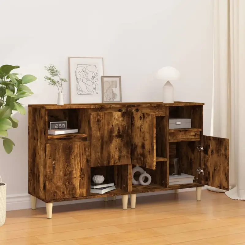 Dressoirs en buffetkasten in bewerkt hout met klassiek design - Dressoirs & buffetkasten