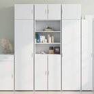 Dressoirs en buffetkasten in grijs sonoma bewerkt hout voor extra opbergruimte - Wit / 1 - Dressoirs & buffetkasten