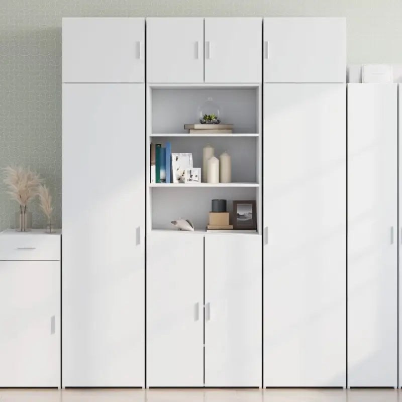 Dressoirs en buffetkasten in grijs sonoma bewerkt hout voor extra opbergruimte - Wit / 1 - Dressoirs & buffetkasten