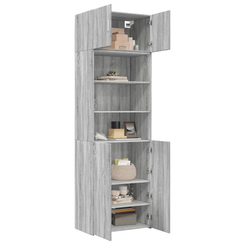 Dressoirs en buffetkasten in grijs sonoma bewerkt hout voor extra opbergruimte - Dressoirs & buffetkasten
