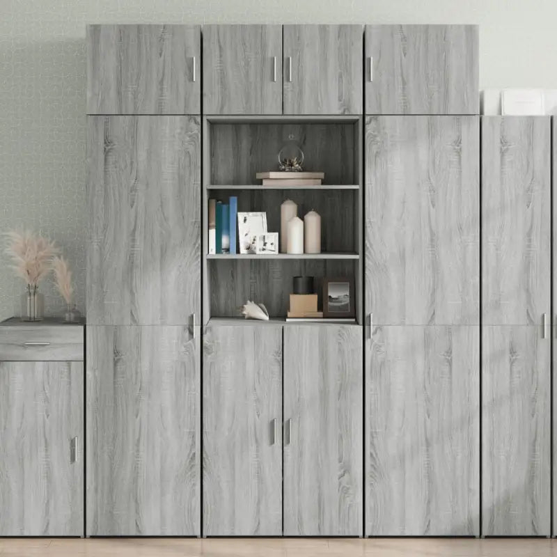 Dressoirs en buffetkasten in grijs sonoma bewerkt hout voor extra opbergruimte - Grijs sonoma / 1 - Dressoirs &