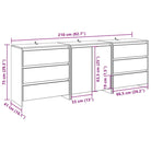 Dressoirs en buffetkasten met bewerkt hout en stevig tafelblad - Dressoirs & buffetkasten