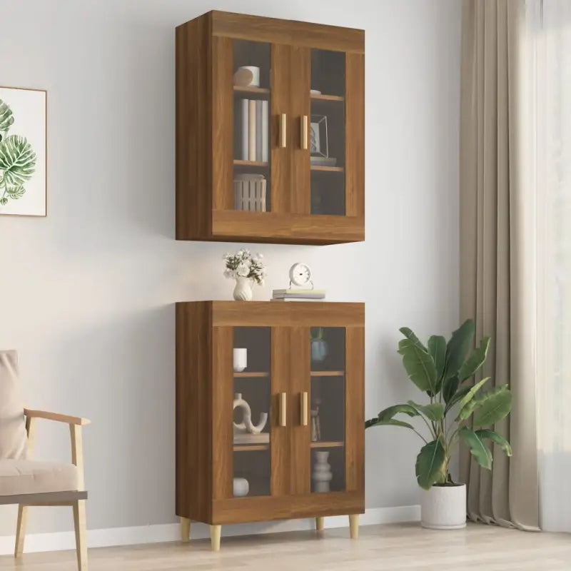 Dressoirs en buffetkasten met bewerkt hout voor extra opbergruimte - bruin eikenkleur / 1 - Dressoirs & buffetkasten